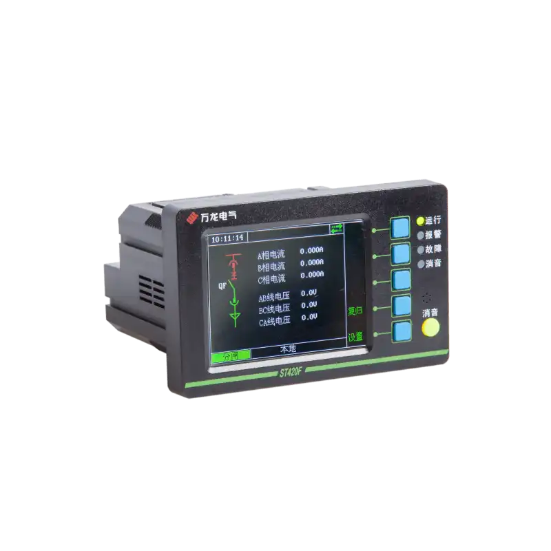 ST420F series combined electrical fire monitoring detector with LCD color display and keypad
