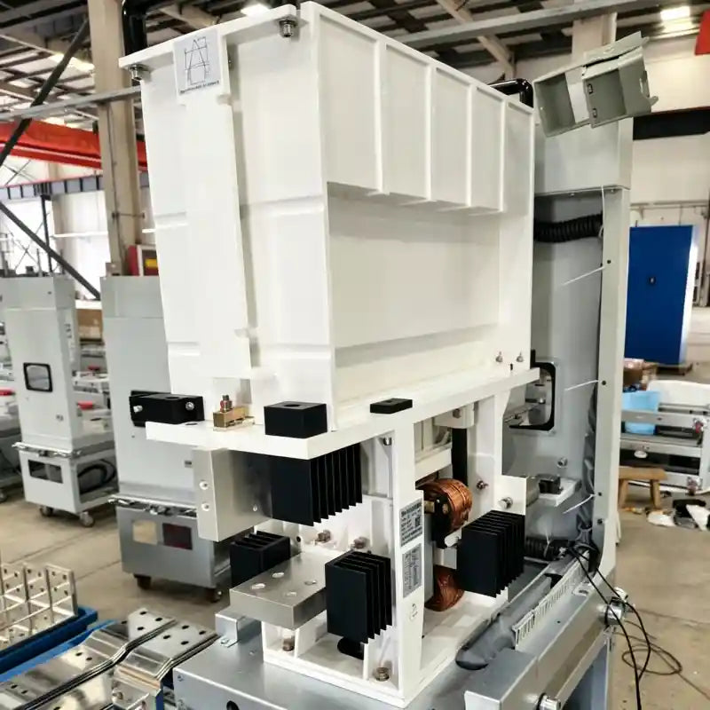 WLDS1 DC fast circuit breaker side view showing arc chute and terminal connections